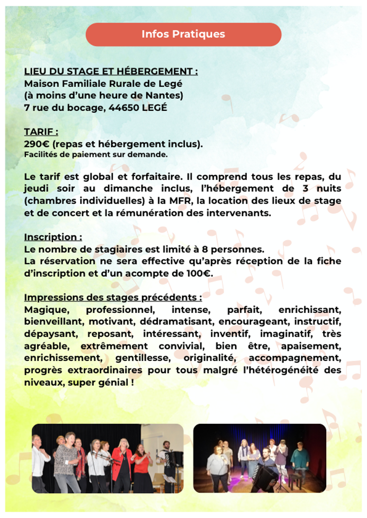 4 Document stage chansons et interprétation