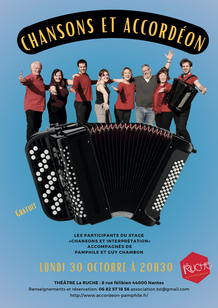 chansons et accordeon affiche